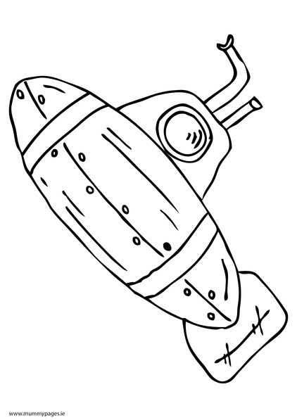 ぬりえページ: 潜水艦 (交通機関) #137705 - 無料の印刷可能なぬりえページ