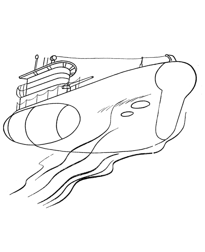 ぬりえページ: 潜水艦 (交通機関) #137713 - 無料の印刷可能なぬりえページ