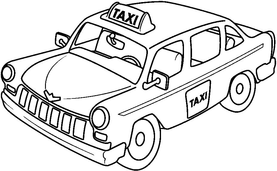 ぬりえページ: タクシー (交通機関) #137192 - 無料の印刷可能なぬりえページ