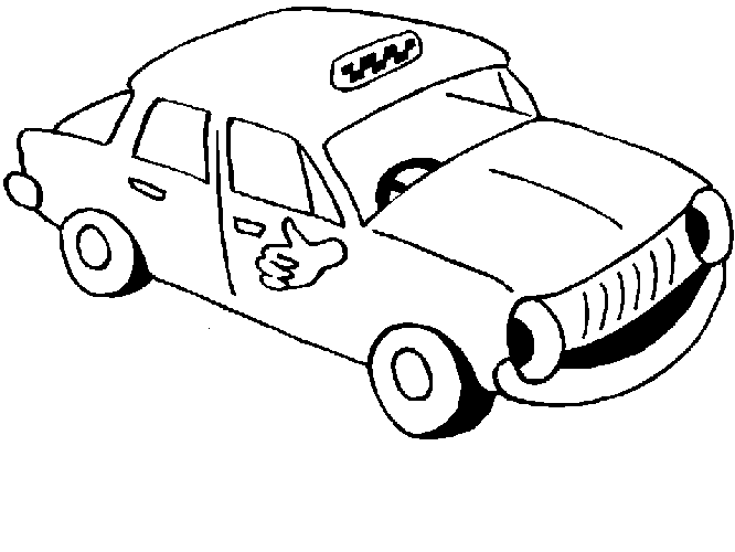 ぬりえページ: タクシー (交通機関) #137200 - 無料の印刷可能なぬりえページ