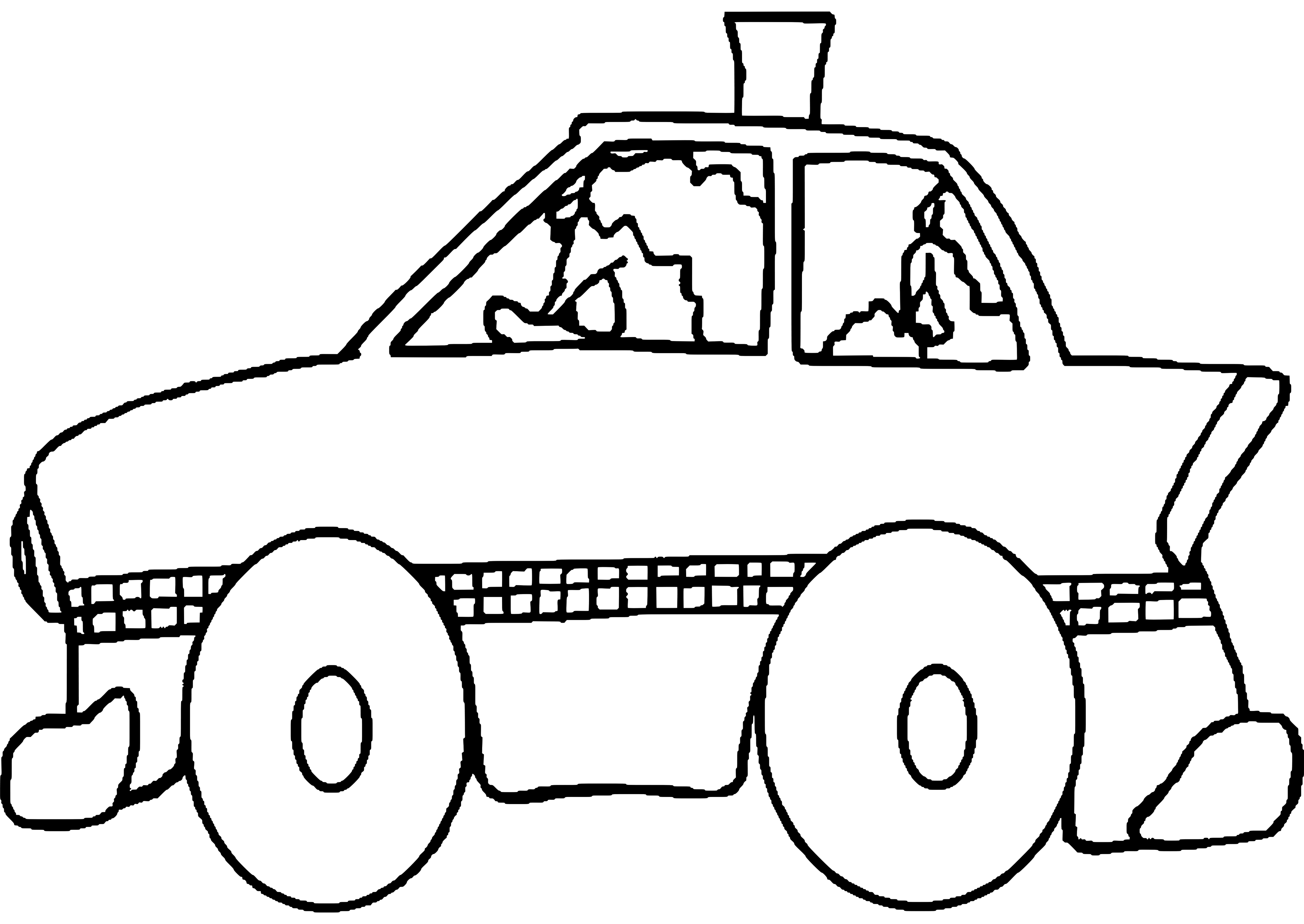 ぬりえページ: タクシー (交通機関) #137210 - 無料の印刷可能なぬりえページ