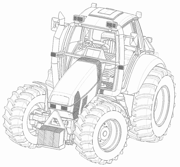 ぬりえページ: トラクター (交通機関) #141937 - 無料の印刷可能なぬりえページ