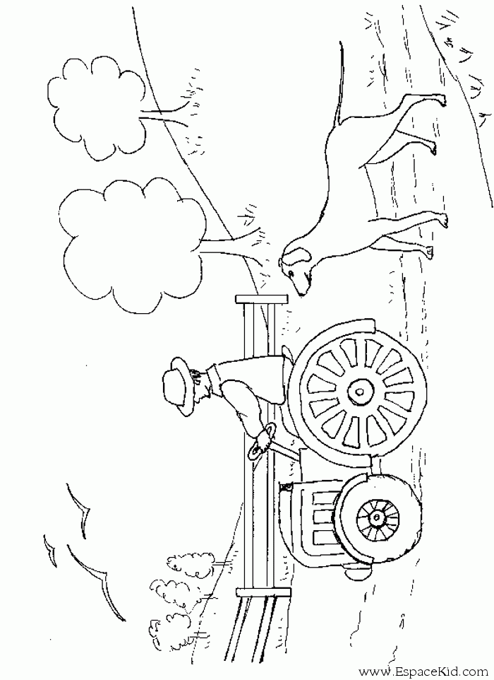 ぬりえページ: トラクター (交通機関) #141942 - 無料の印刷可能なぬりえページ