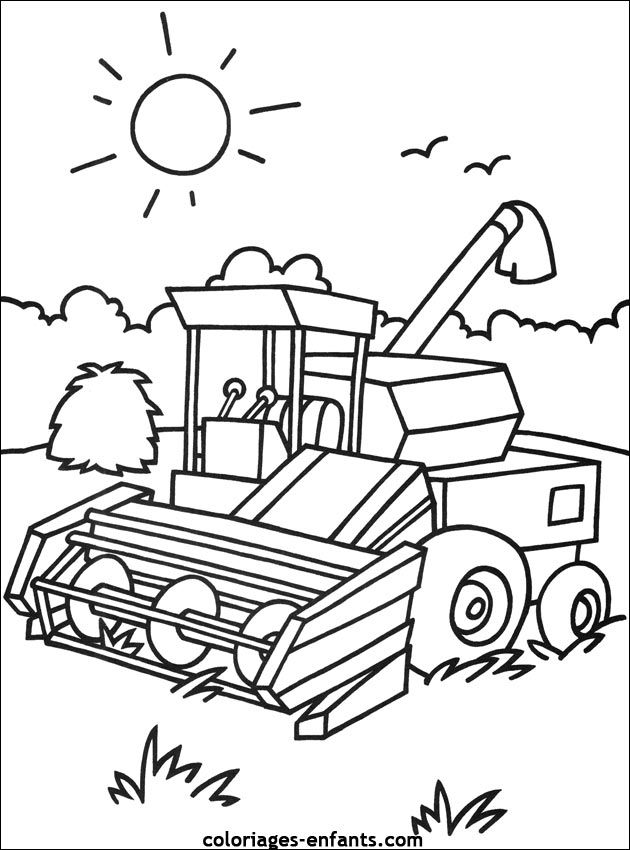 ぬりえページ: トラクター (交通機関) #141948 - 無料の印刷可能なぬりえページ