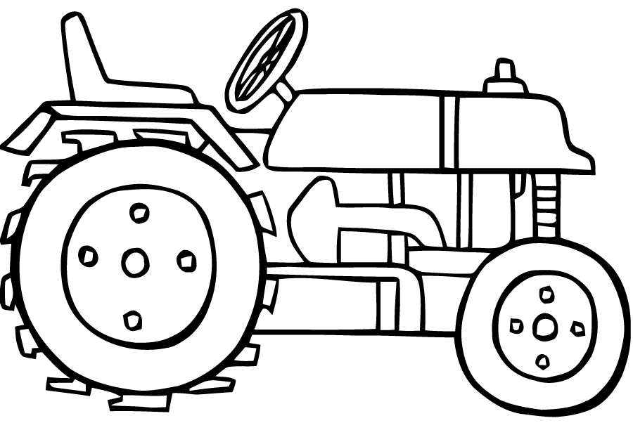 ぬりえページ: トラクター (交通機関) #141950 - 無料の印刷可能なぬりえページ