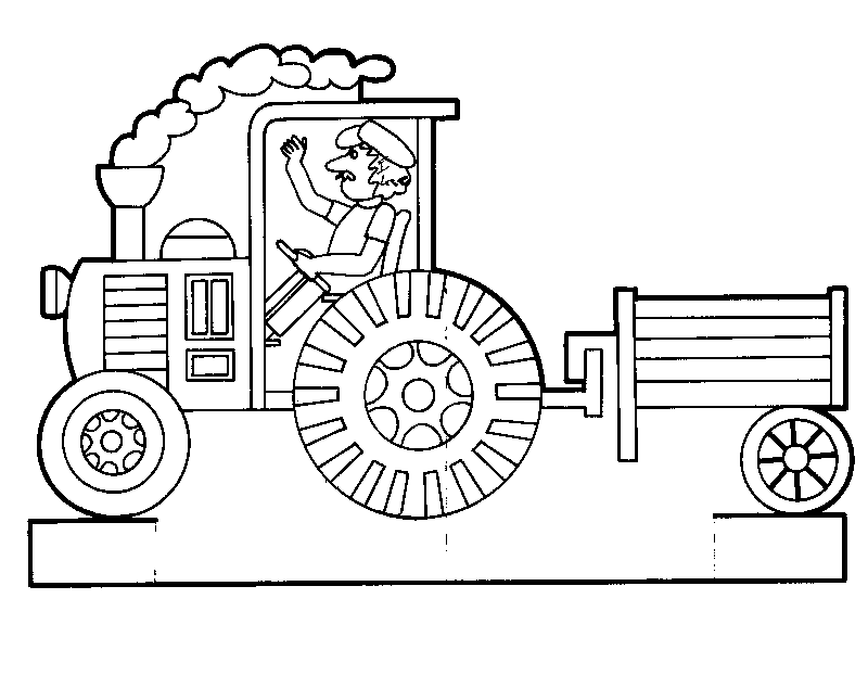 ぬりえページ: トラクター (交通機関) #141992 - 無料の印刷可能なぬりえページ