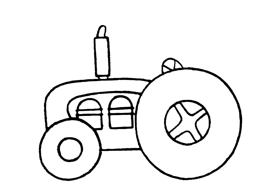 ぬりえページ: トラクター (交通機関) #142055 - 無料の印刷可能なぬりえページ