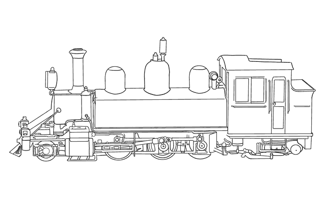 ぬりえページ: 電車・機関車 (交通機関) #135054 - 無料の印刷可能なぬりえページ