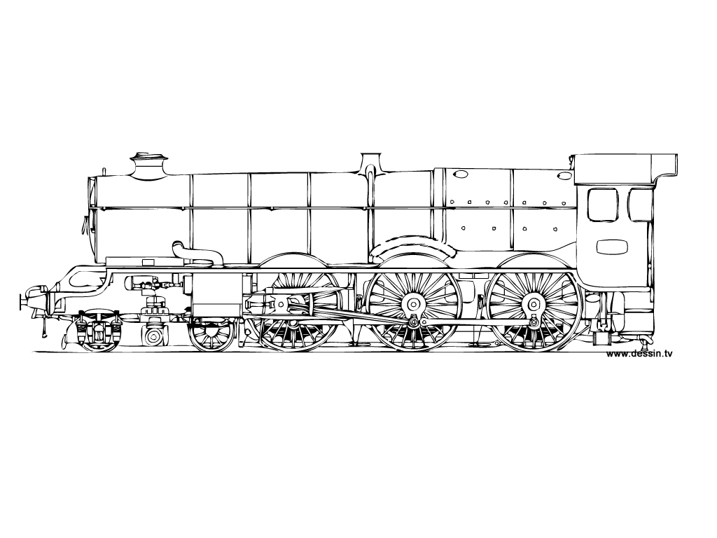 ぬりえページ: 電車・機関車 (交通機関) #135060 - 無料の印刷可能なぬりえページ