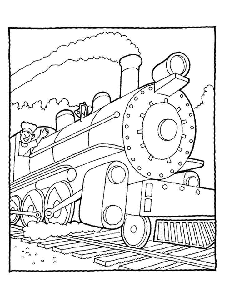 ぬりえページ: 電車・機関車 (交通機関) #135063 - 無料の印刷可能なぬりえページ