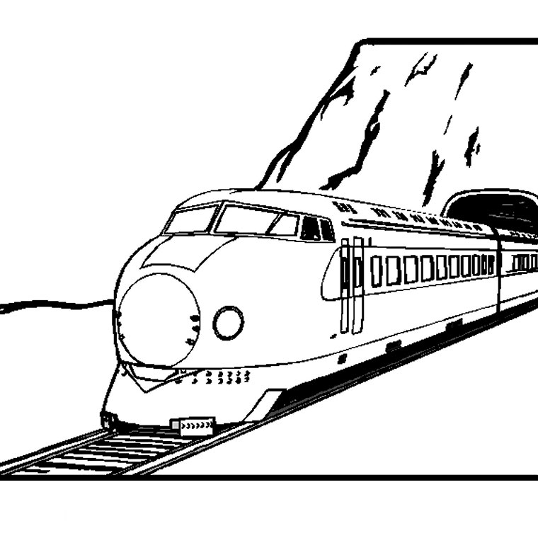 ぬりえページ: 電車・機関車 (交通機関) #135065 - 無料の印刷可能なぬりえページ