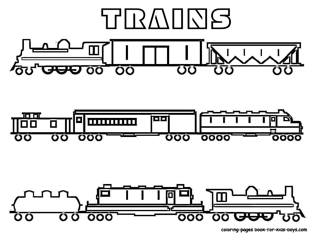 ぬりえページ: 電車・機関車 (交通機関) #135084 - 無料の印刷可能なぬりえページ