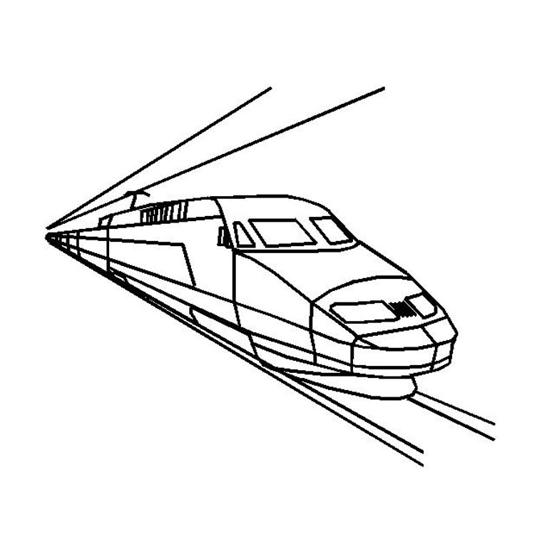 ぬりえページ: 電車・機関車 (交通機関) #135090 - 無料の印刷可能なぬりえページ
