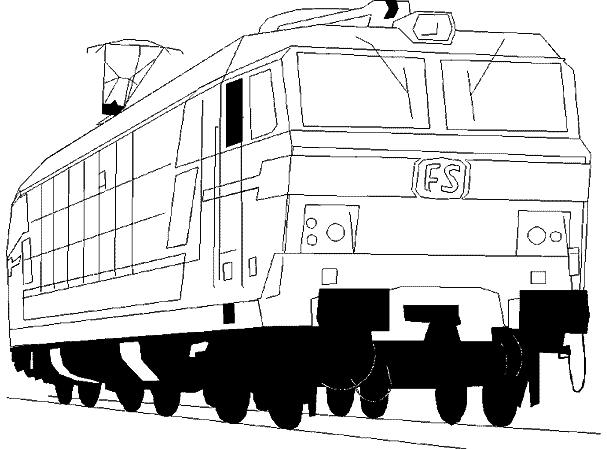 ぬりえページ: 電車・機関車 (交通機関) #135096 - 無料の印刷可能なぬりえページ