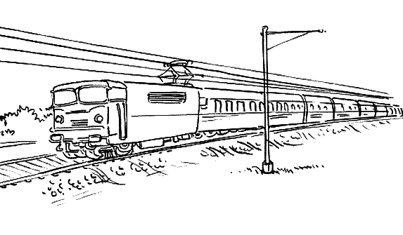 ぬりえページ: 電車・機関車 (交通機関) #135138 - 無料の印刷可能なぬりえページ