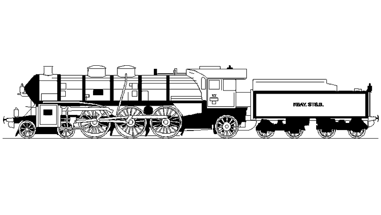 ぬりえページ: 電車・機関車 (交通機関) #135142 - 無料の印刷可能なぬりえページ