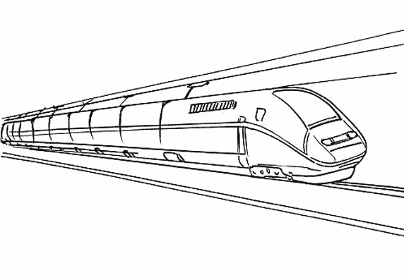 ぬりえページ: 電車・機関車 (交通機関) #135145 - 無料の印刷可能なぬりえページ