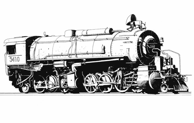 ぬりえページ: 電車・機関車 (交通機関) #135146 - 無料の印刷可能なぬりえページ