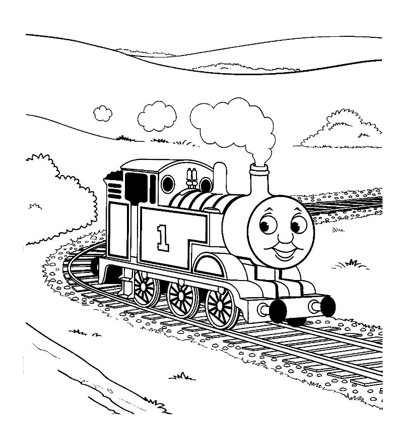 ぬりえページ: 電車・機関車 (交通機関) #135194 - 無料の印刷可能なぬりえページ