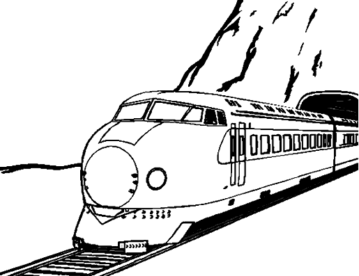 ぬりえページ: 電車・機関車 (交通機関) #135212 - 無料の印刷可能なぬりえページ