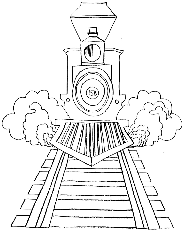 ぬりえページ: 電車・機関車 (交通機関) #135213 - 無料の印刷可能なぬりえページ