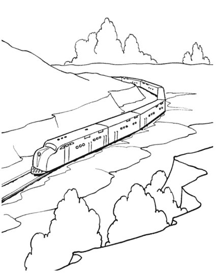 ぬりえページ: 電車・機関車 (交通機関) #135222 - 無料の印刷可能なぬりえページ