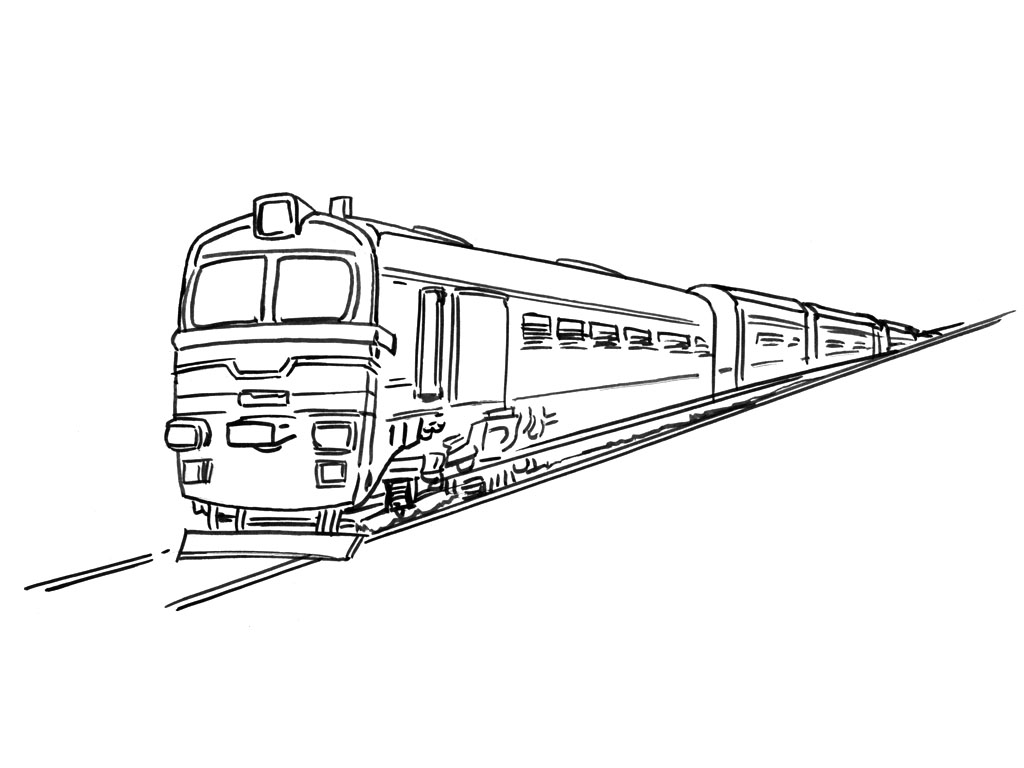 ぬりえページ: 電車・機関車 (交通機関) #135237 - 無料の印刷可能なぬりえページ