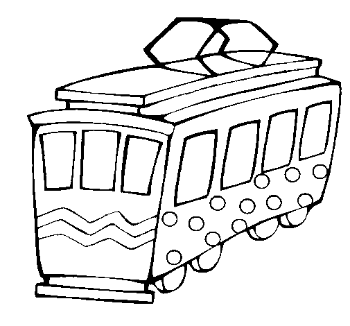 ぬりえページ: トラム (交通機関) #145409 - 無料の印刷可能なぬりえページ