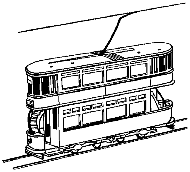 ぬりえページ: トラム (交通機関) #145598 - 無料の印刷可能なぬりえページ