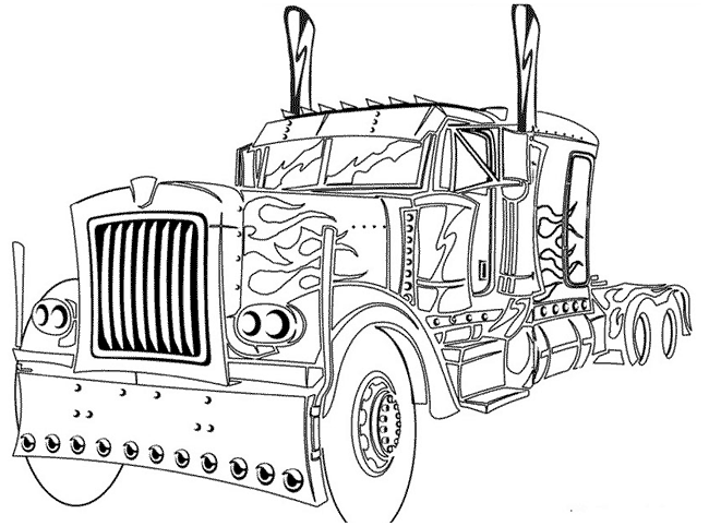 ぬりえページ: トラック (交通機関) #135535 - 無料の印刷可能なぬりえページ