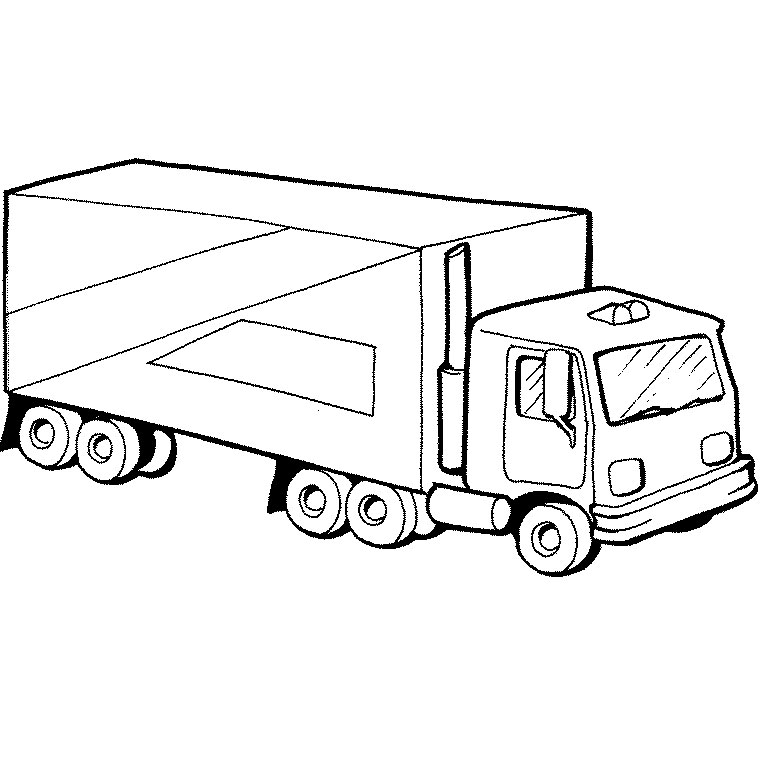 ぬりえページ: トラック (交通機関) #135537 - 無料の印刷可能なぬりえページ