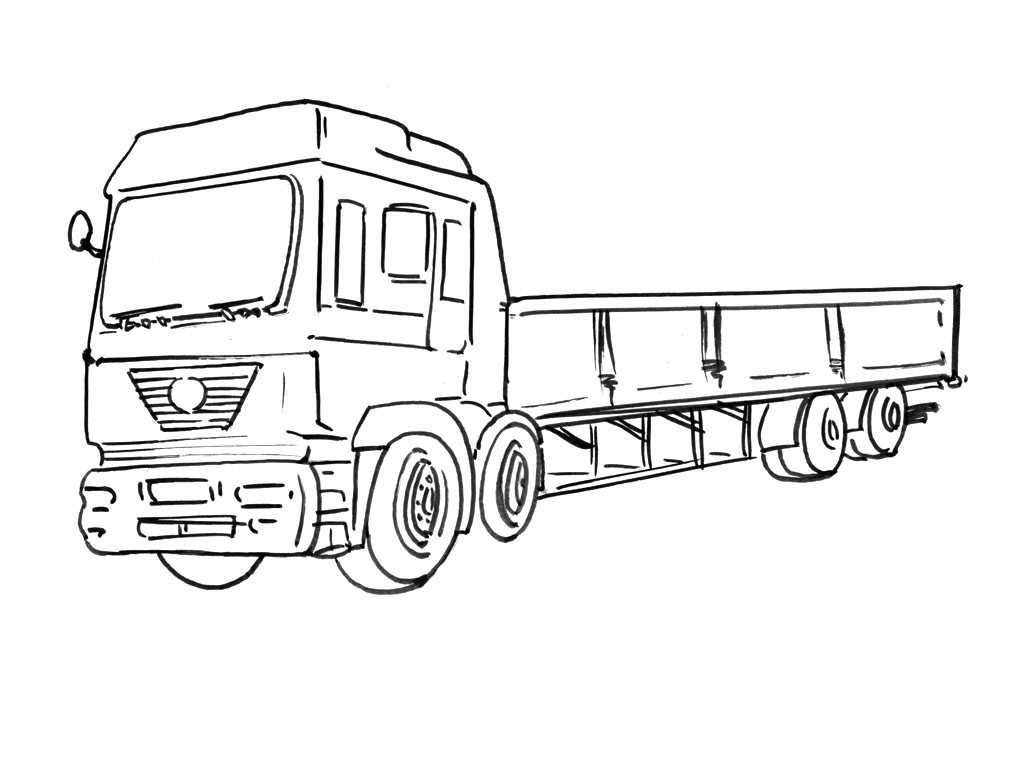 ぬりえページ: トラック (交通機関) #135539 - 無料の印刷可能なぬりえページ