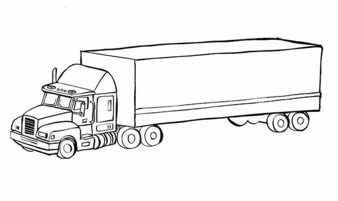 ぬりえページ: トラック (交通機関) #135550 - 無料の印刷可能なぬりえページ