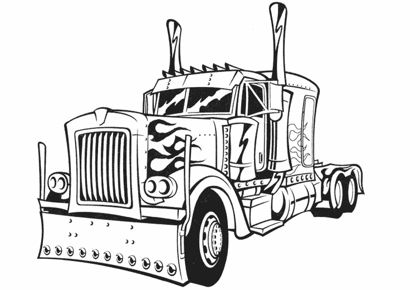 ぬりえページ: トラック (交通機関) #135552 - 無料の印刷可能なぬりえページ