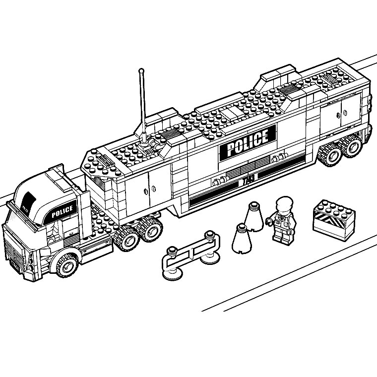 ぬりえページ: トラック (交通機関) #135554 - 無料の印刷可能なぬりえページ