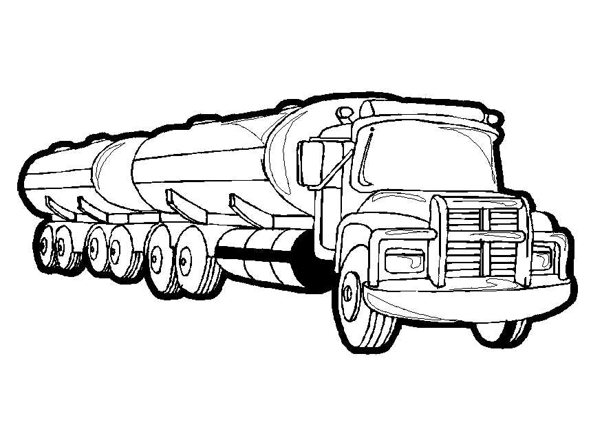 ぬりえページ: トラック (交通機関) #135564 - 無料の印刷可能なぬりえページ