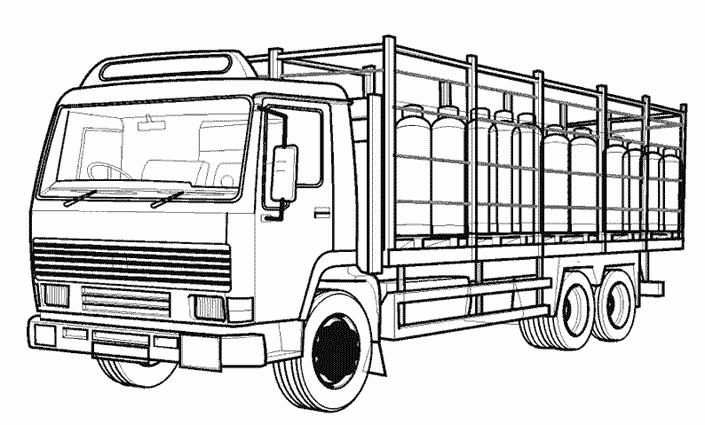 ぬりえページ: トラック (交通機関) #135574 - 無料の印刷可能なぬりえページ