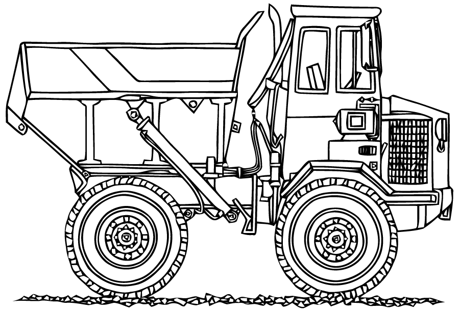 ぬりえページ: トラック (交通機関) #135577 - 無料の印刷可能なぬりえページ