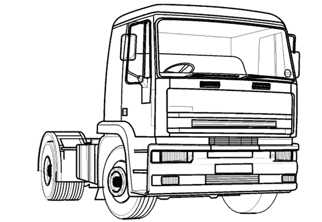 ぬりえページ: トラック (交通機関) #135582 - 無料の印刷可能なぬりえページ