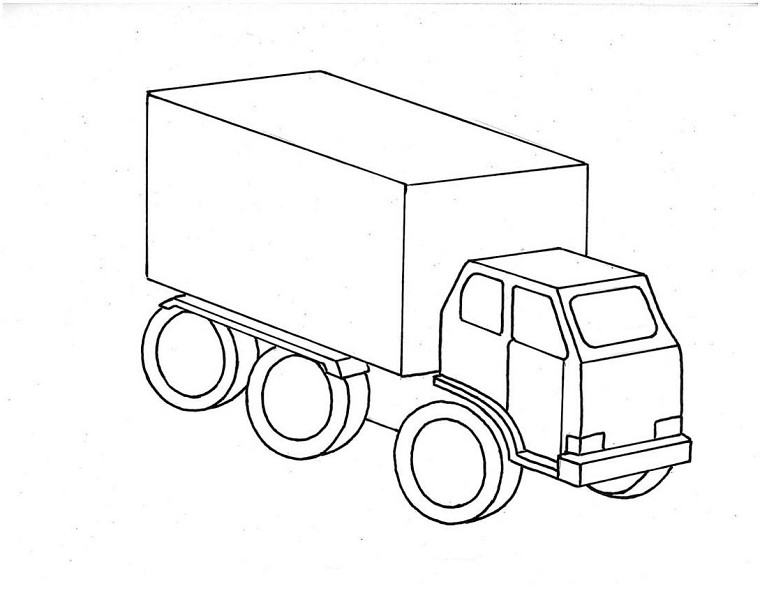 ぬりえページ: トラック (交通機関) #135586 - 無料の印刷可能なぬりえページ