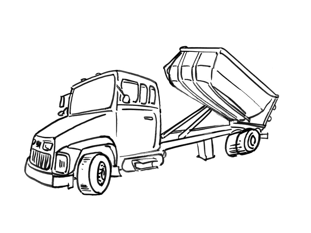 ぬりえページ: トラック (交通機関) #135613 - 無料の印刷可能なぬりえページ
