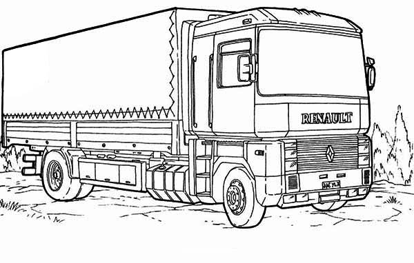 ぬりえページ: トラック (交通機関) #135640 - 無料の印刷可能なぬりえページ