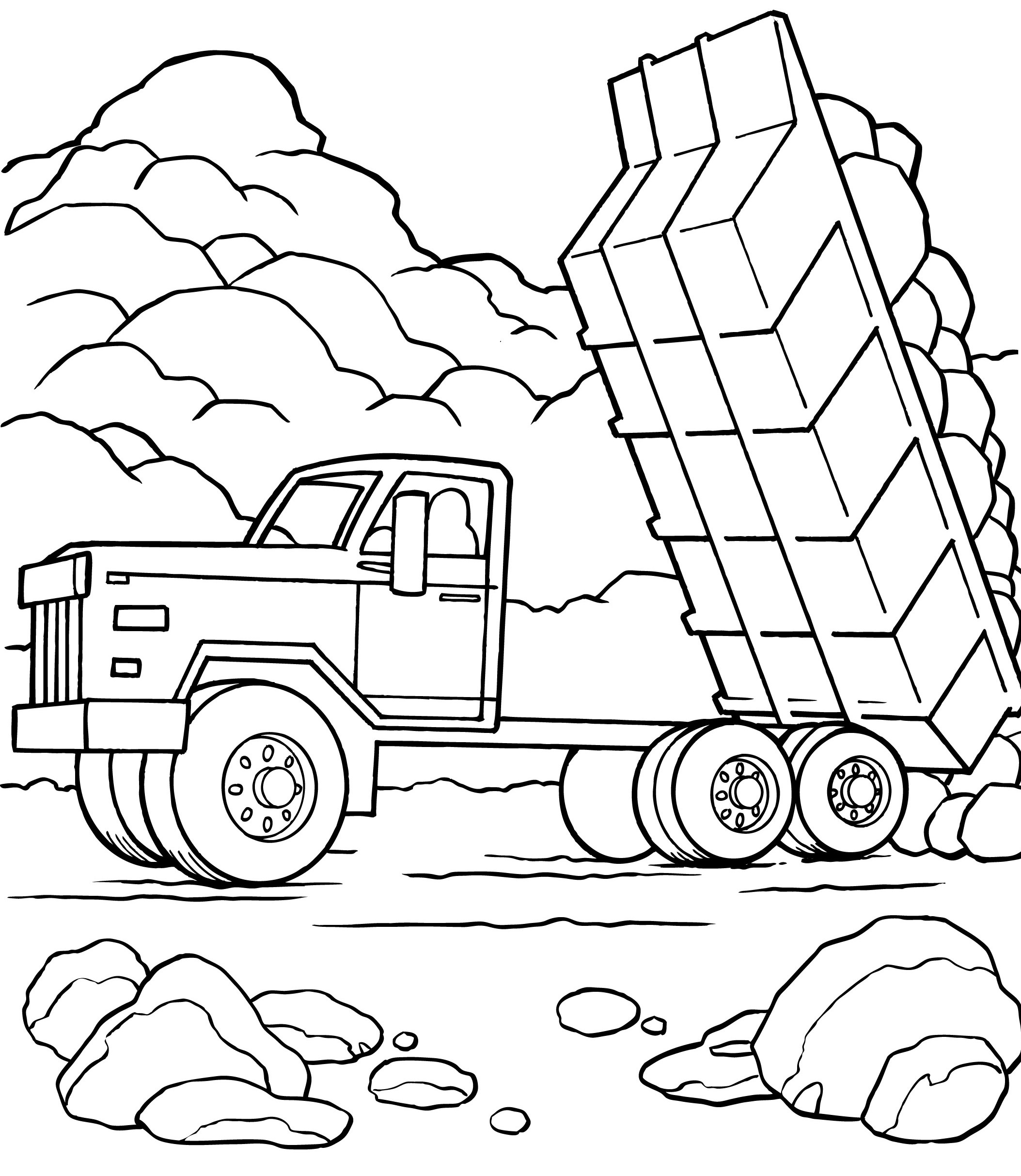 ぬりえページ: トラック (交通機関) #135643 - 無料の印刷可能なぬりえページ