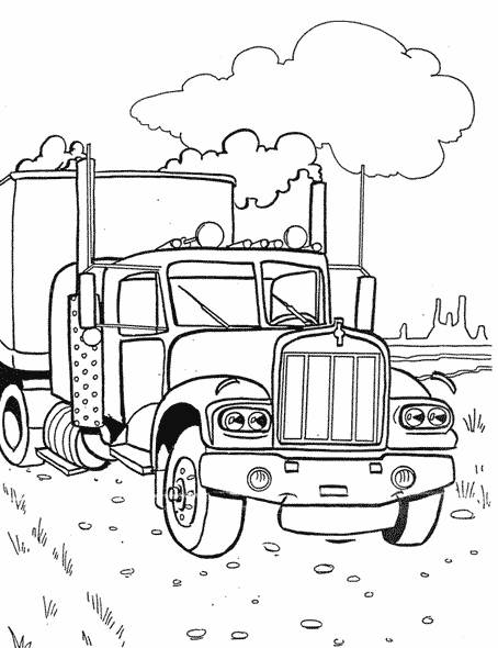 ぬりえページ: トラック (交通機関) #135669 - 無料の印刷可能なぬりえページ