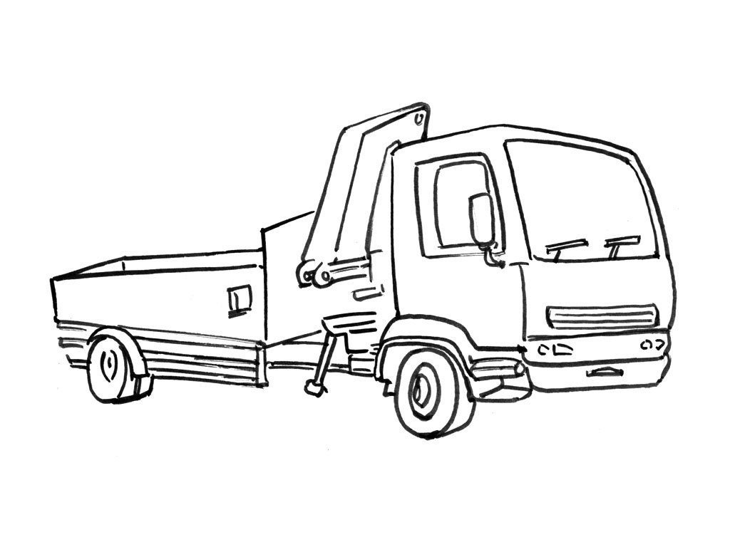 ぬりえページ: トラック (交通機関) #135690 - 無料の印刷可能なぬりえページ