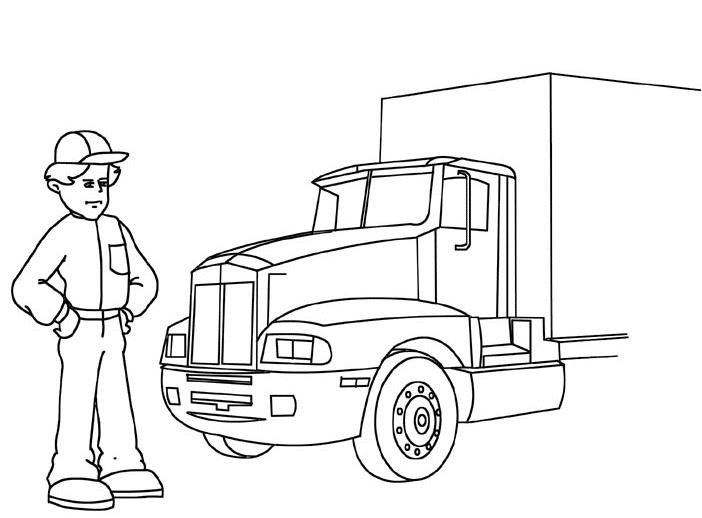 ぬりえページ: トラック (交通機関) #135692 - 無料の印刷可能なぬりえページ