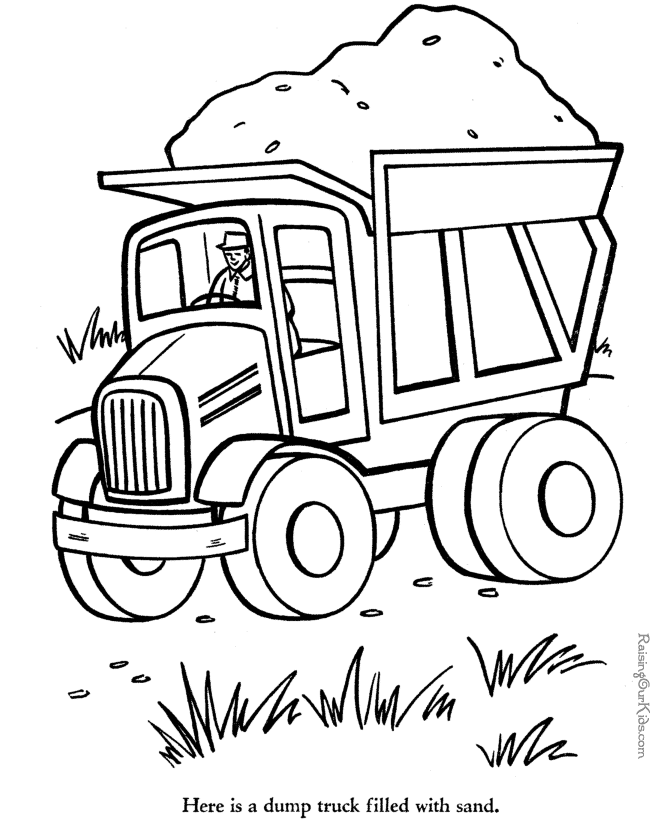 ぬりえページ: トラック (交通機関) #135725 - 無料の印刷可能なぬりえページ