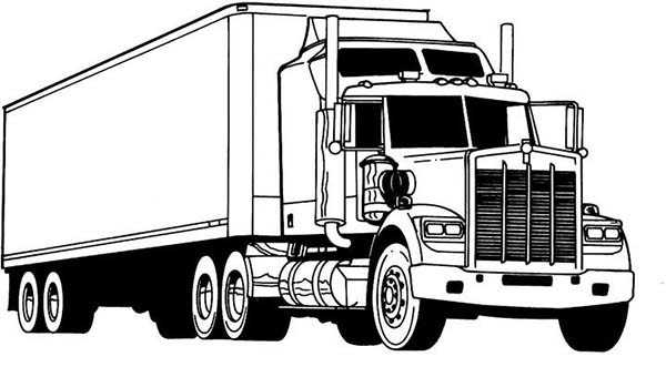 ぬりえページ: トラック (交通機関) #135739 - 無料の印刷可能なぬりえページ