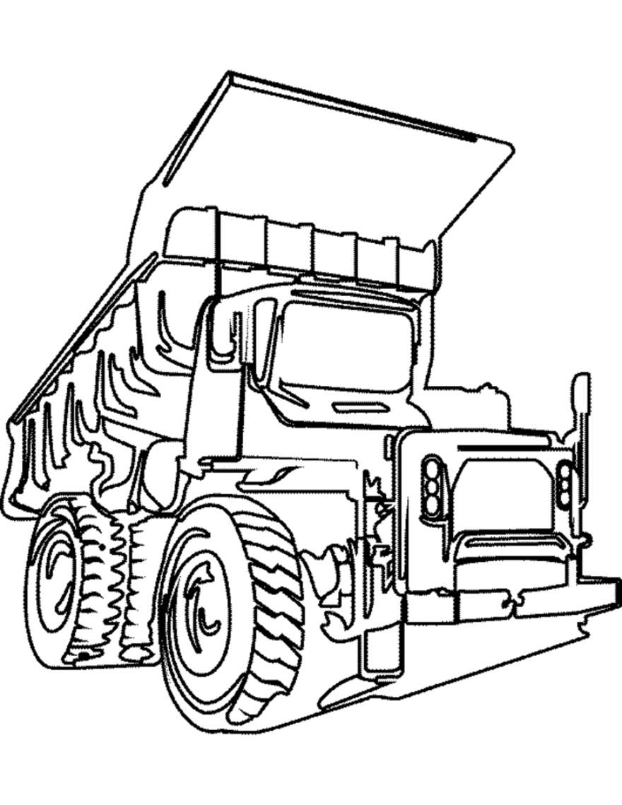 ぬりえページ: トラック (交通機関) #135741 - 無料の印刷可能なぬりえページ