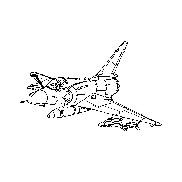 ぬりえページ: 軍用機 (交通機関) #141036 - 無料の印刷可能なぬりえページ